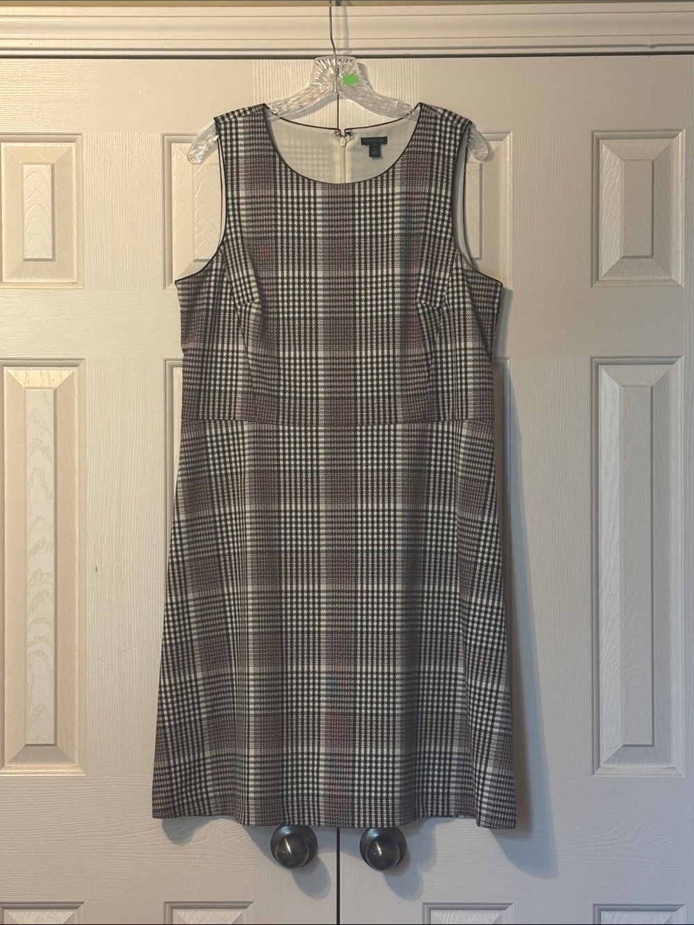 Ann Taylor Plaid Sleeveless Dress Jumper